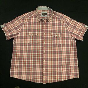 JOHNSTON & MURPHY All Cotton Twin Pocketed Plaid Shirt